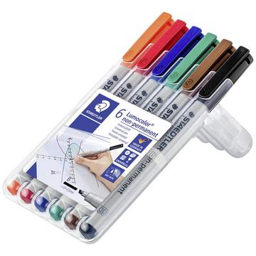 STAEDTLER Lumocolor non-perm. 6 Farben ass.