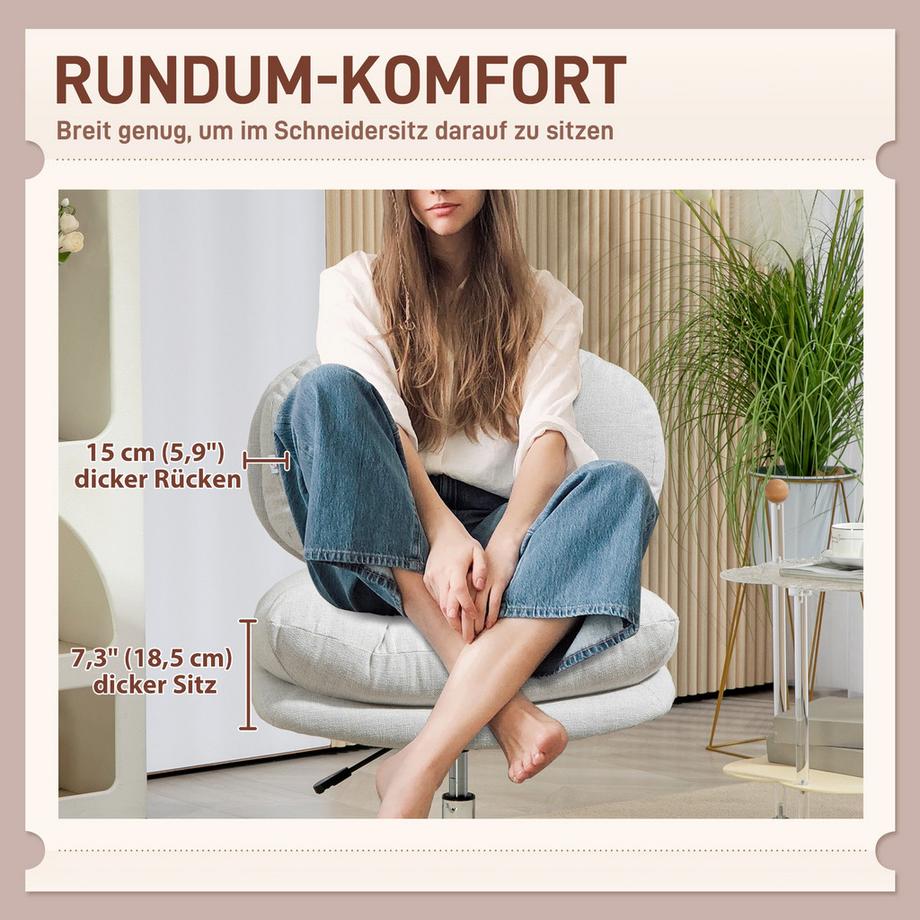 HOMCOM chaise de bureau  