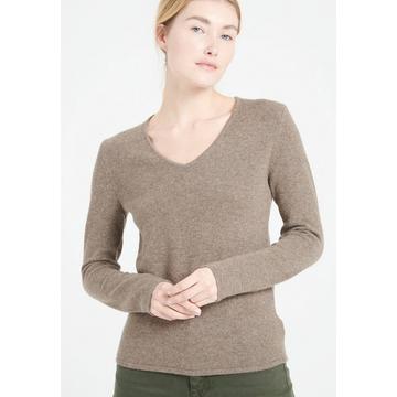 LILLY 20 Pullover mit V-Ausschnitt 4 Fäden - 100% Kaschmir