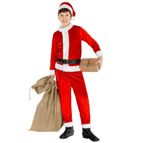 Tectake  Costume da bambino/ragazzo - Santa Claus 