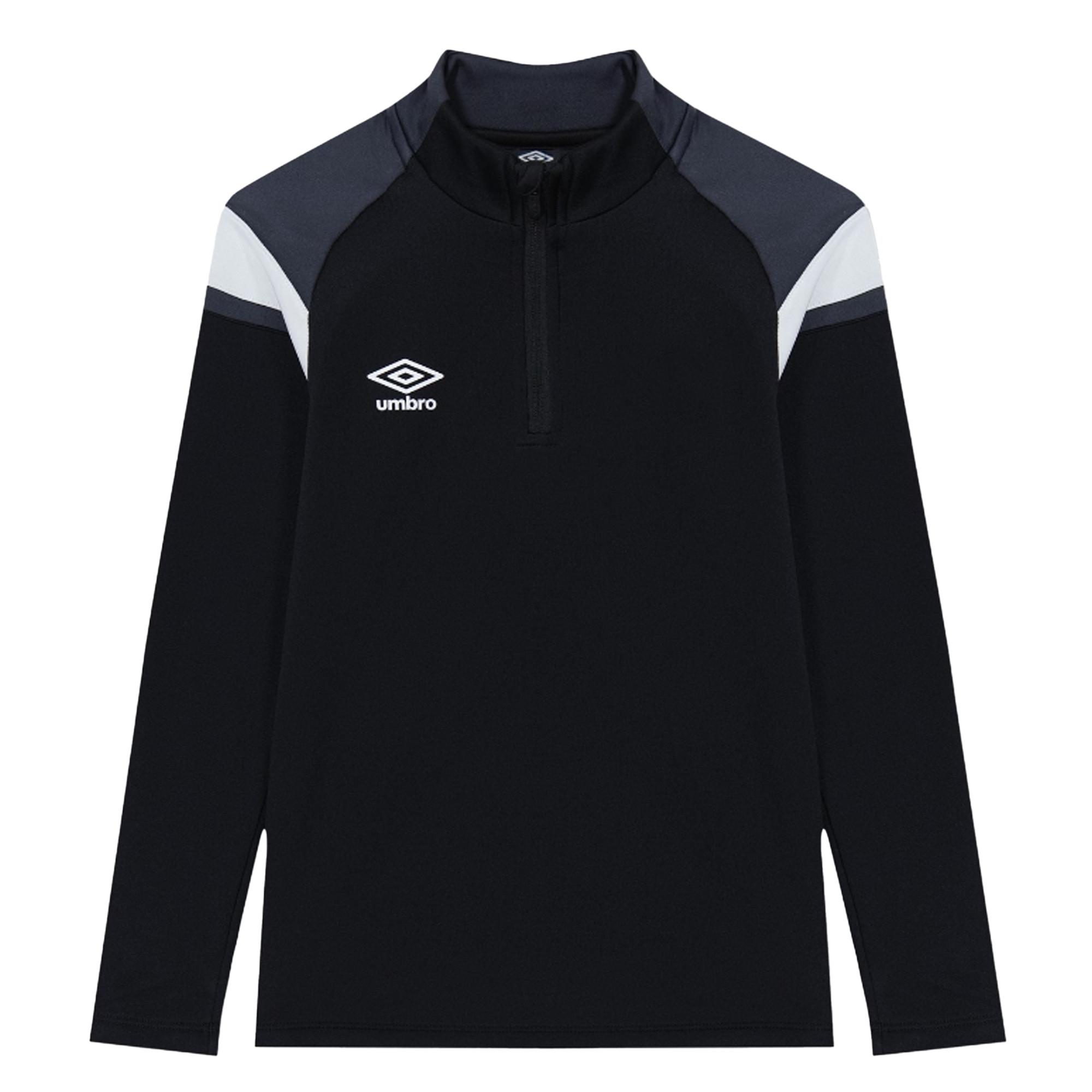 Image of Trikot Mit Halbem Reißverschluss Jungen Schwarz 158