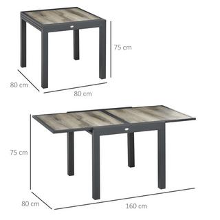 Outsunny Table de jardin  