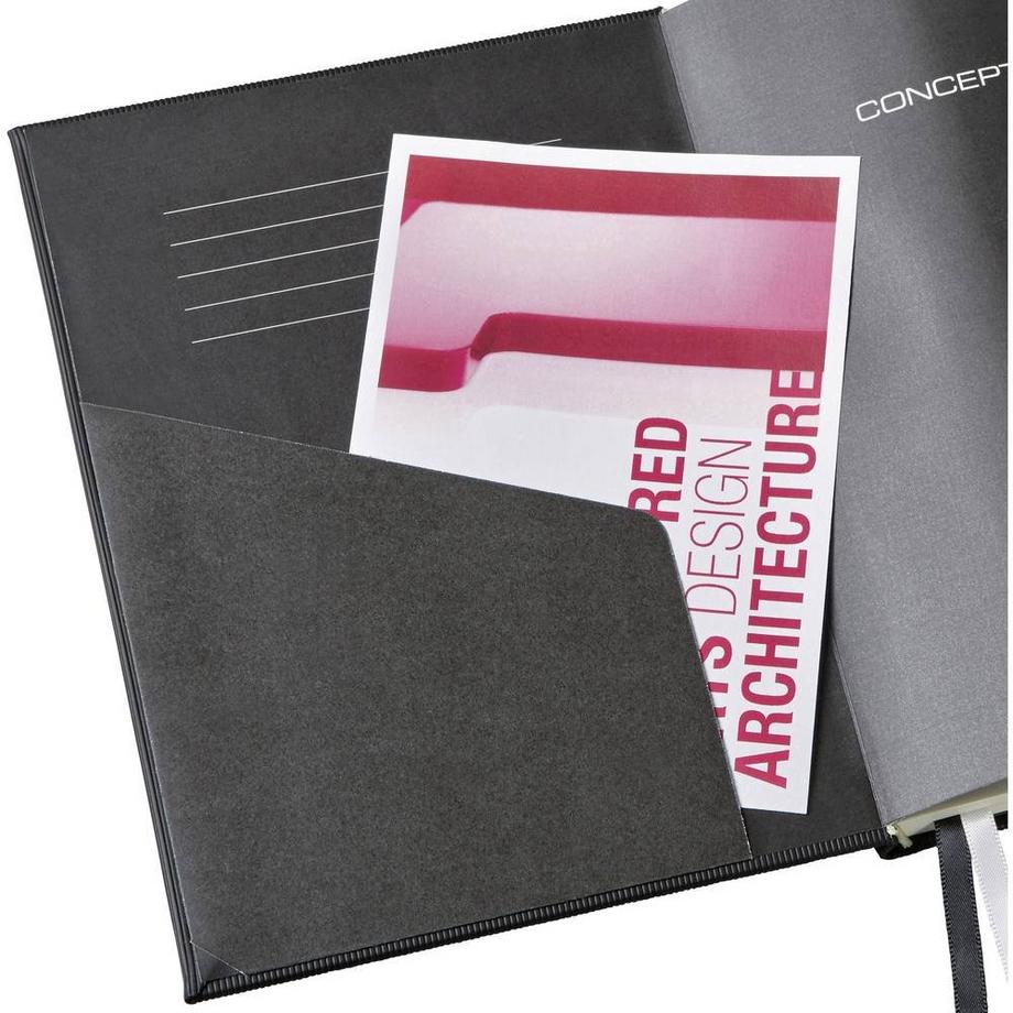 Sigel  Notizbuch Conceptum, Hardcover, ca. A4, kariert, mit Magnetverschluss, 194 S 