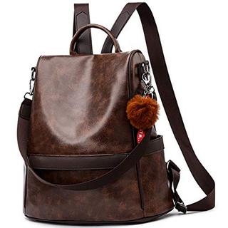 Only-bags.store Weicher PU-Leder-Rucksack Handtasche Umhängetasche Multifunktionale Anti-Diebstahl-Tasche Wasserdichter Rucksack  