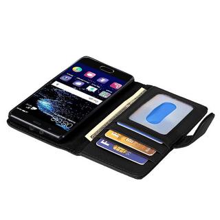 Cadorabo  Housse compatible avec Huawei P10 - Coque de protection avec fermeture magnétique et 3 emplacements pour cartes 