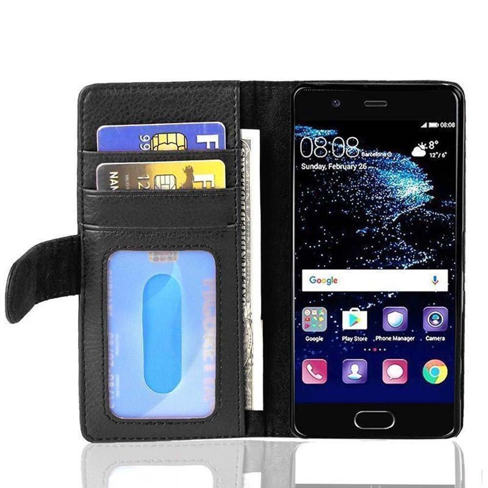 Cadorabo  Housse compatible avec Huawei P10 - Coque de protection avec fermeture magnétique et 3 emplacements pour cartes 