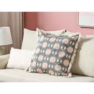 Beliani Coussin en Polyester Moderne DIANTHUS  