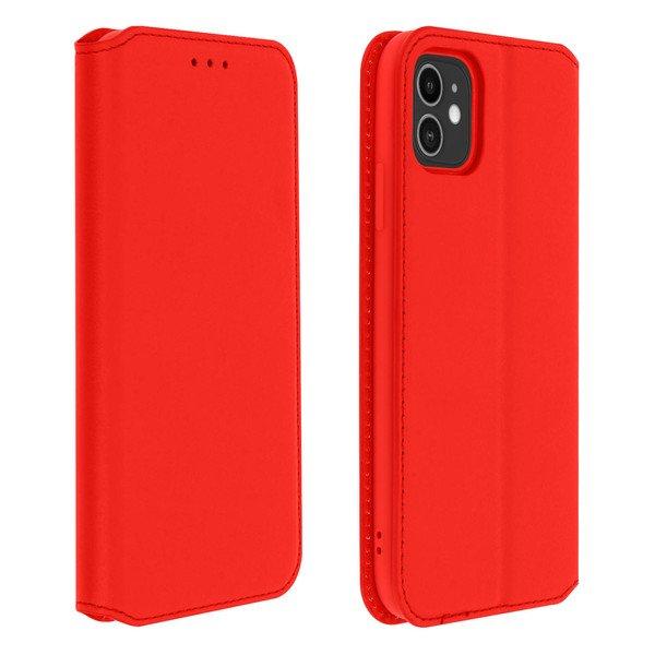 Avizar  Étui Folio iPhone 11 Rouge 