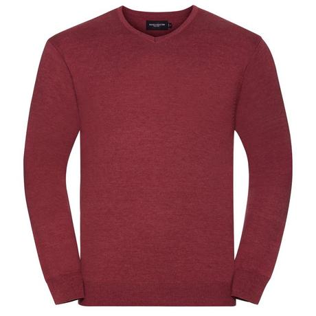 Russell  Collection Pullover à col en V Homme 