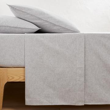 Bettlaken aus Chambray-Baumwollflanell