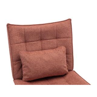 Vente-unique Sessel mit Fußstütze - Stoff - Terracotta - MARACAO  