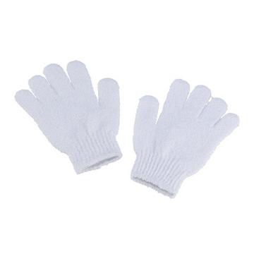 Peelinghandschuhe weiss - Set à 2 Stk.