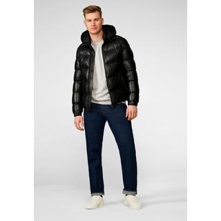 RICANO  Lederjacke Vince, Steppjacke mit Kapuze 