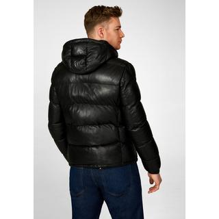 RICANO  Lederjacke Vince, Steppjacke mit Kapuze 