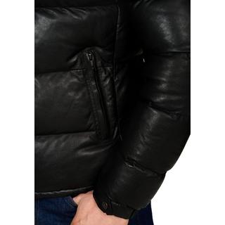 RICANO  Lederjacke Vince, Steppjacke mit Kapuze 