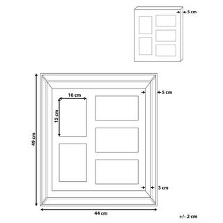 Beliani Cadre photo en Verre Glamour SINTA  