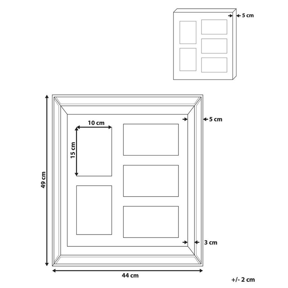 Beliani Cadre photo en Verre Glamour SINTA  