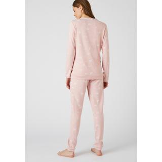 Damart  Pyjama maille interlock Thermolactyl, biais au col. 