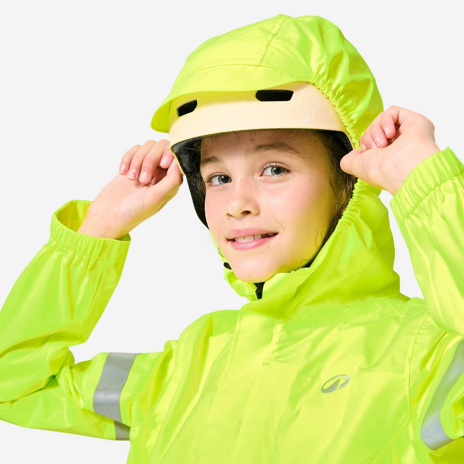 B’TWIN  Veste enfant imperméable vélo polyester 