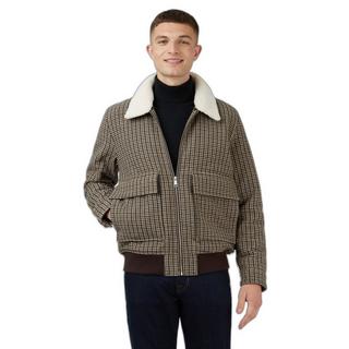 BEN SHERMAN Heritage Check Wool Jacke  
