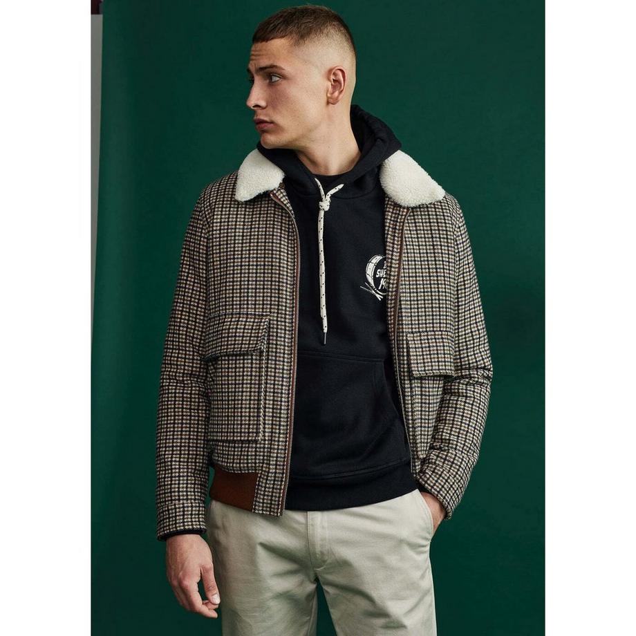 BEN SHERMAN Giacca Heritage Check Wool  