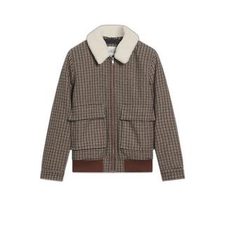 BEN SHERMAN Heritage Check Wool Jacke  