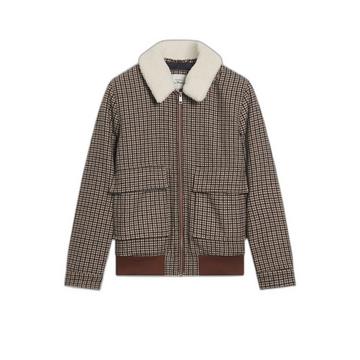 jacke heritage check wool