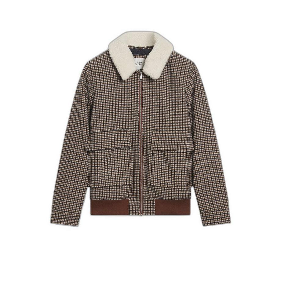 giacca heritage check wool