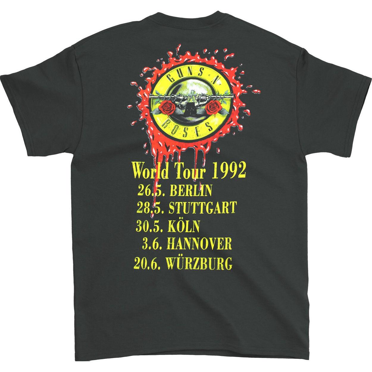 Guns N Roses  Tshirt USE YOUR ILLUSION WORLD TOUR 