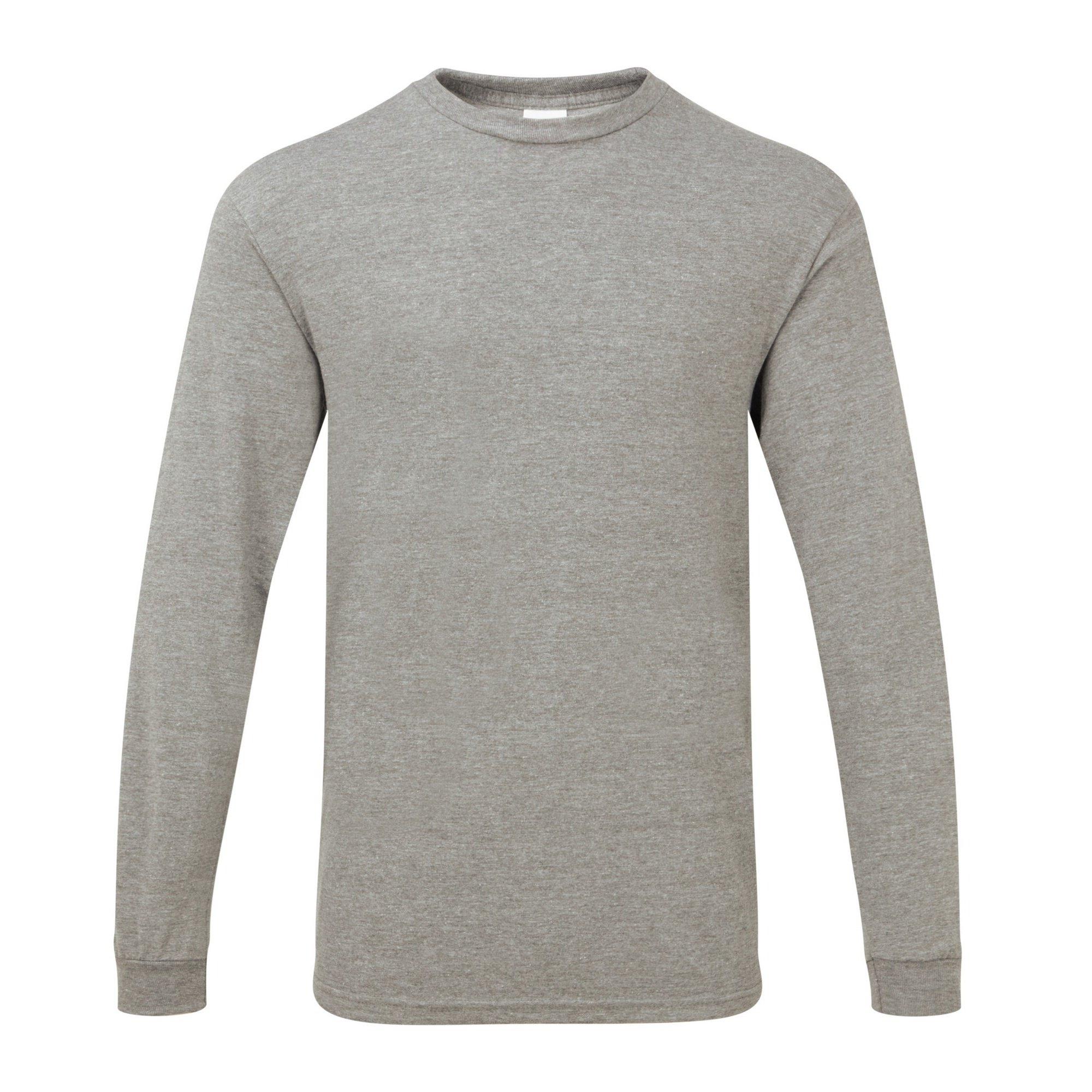 Image of Tshirt Hammer, Schwere Qualität, Langärmlig Herren Taubengrau XXL