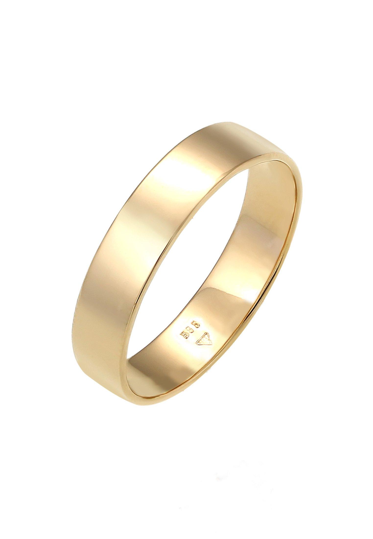 Image of Ring Bandring Trauring Basic Hochzeit Paar 585 Gelbgold Damen Gold 58mm