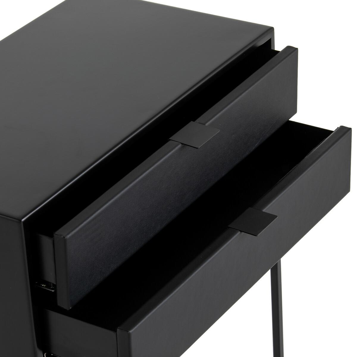 AM.PM Chevet métal acier et cuir  