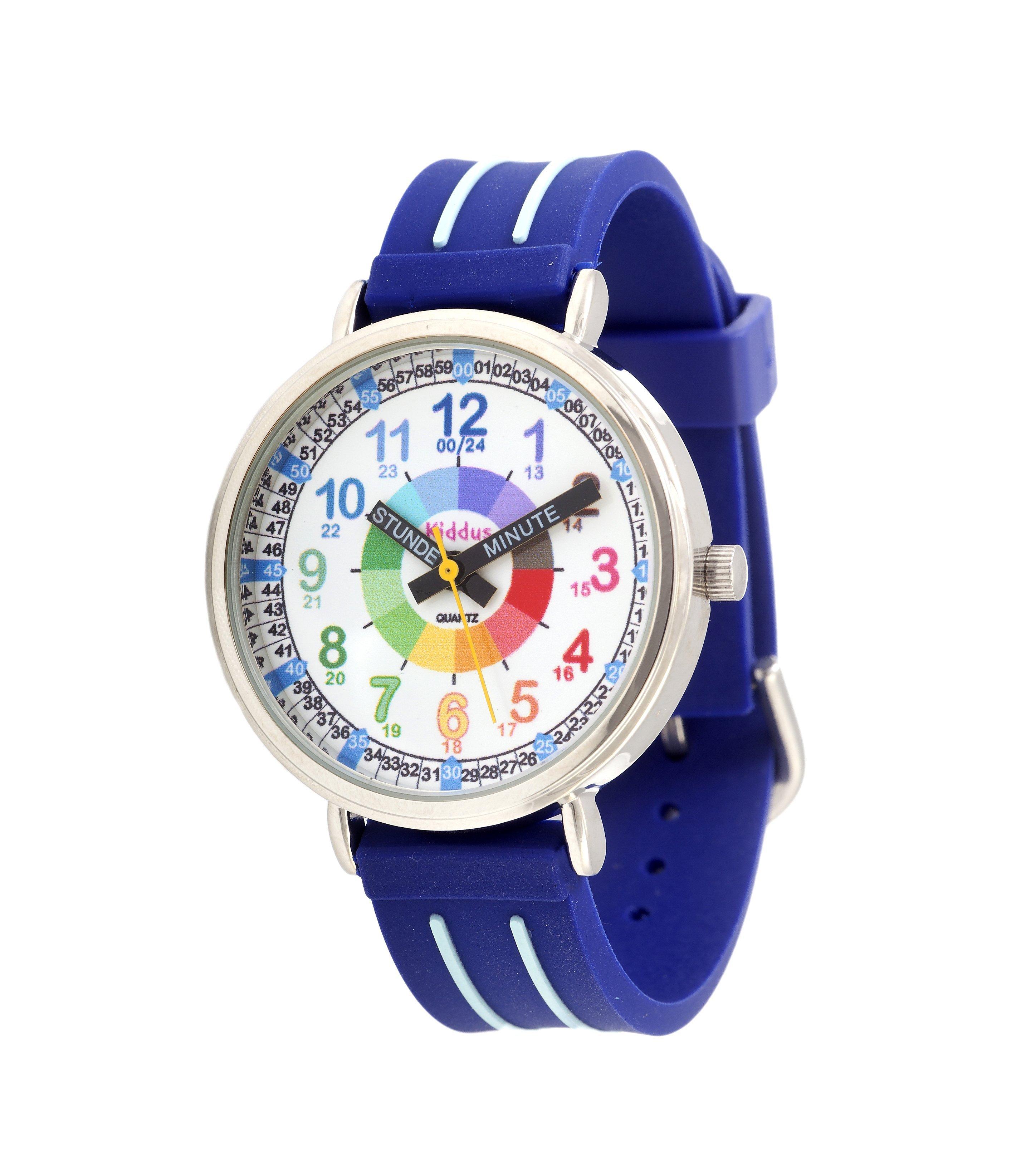 Image of Time Teacher Blue (deutsch) Kinderuhr Unisex Blau ONE SIZE