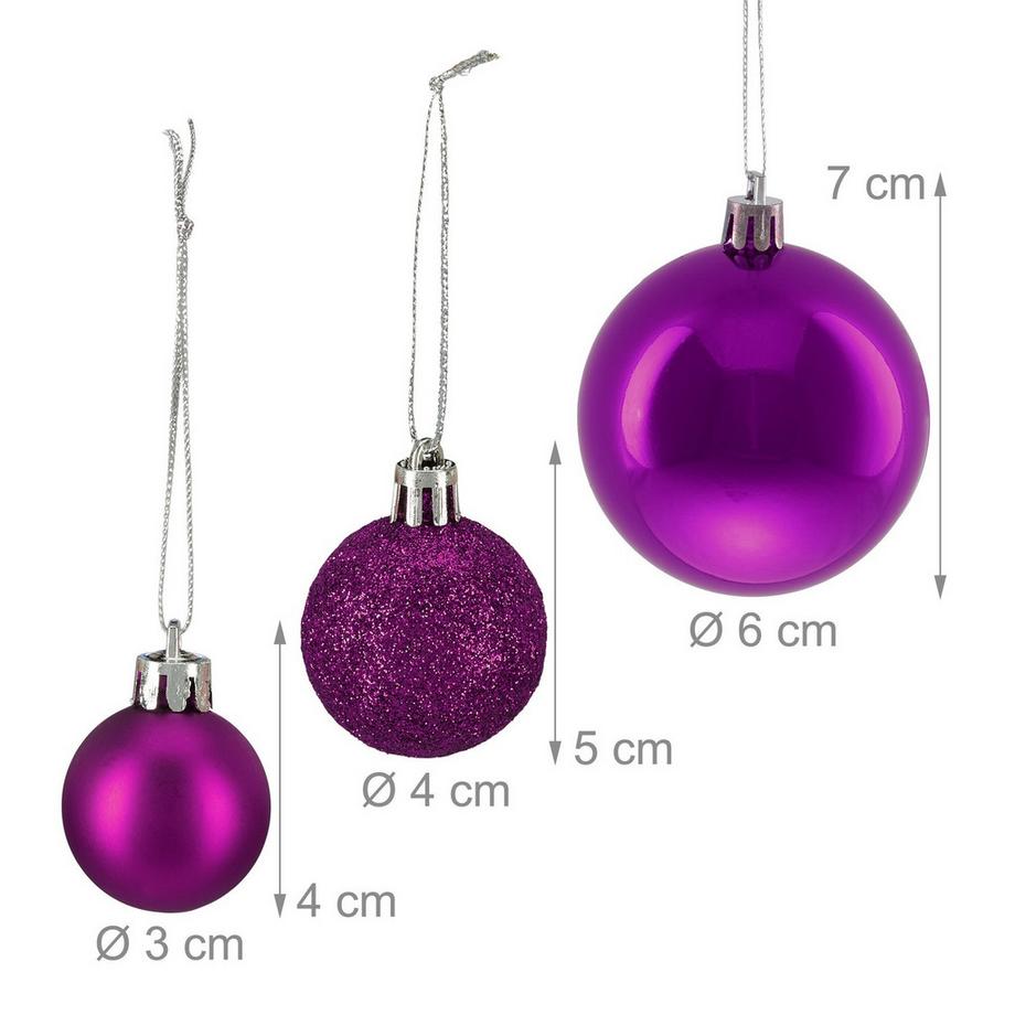 Northix Ensemble de boules de Noël  