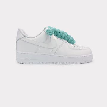 Air Force 1 White - Rope Lace Mint