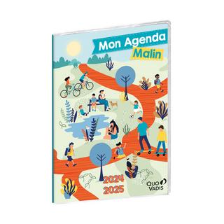 QUO-VADIS Agendas année scolaire - SEMAINIER CE2-CM1-CM2 - Semainier - 21x29,7cm - Mon agenda malin - Année 2024-2025  