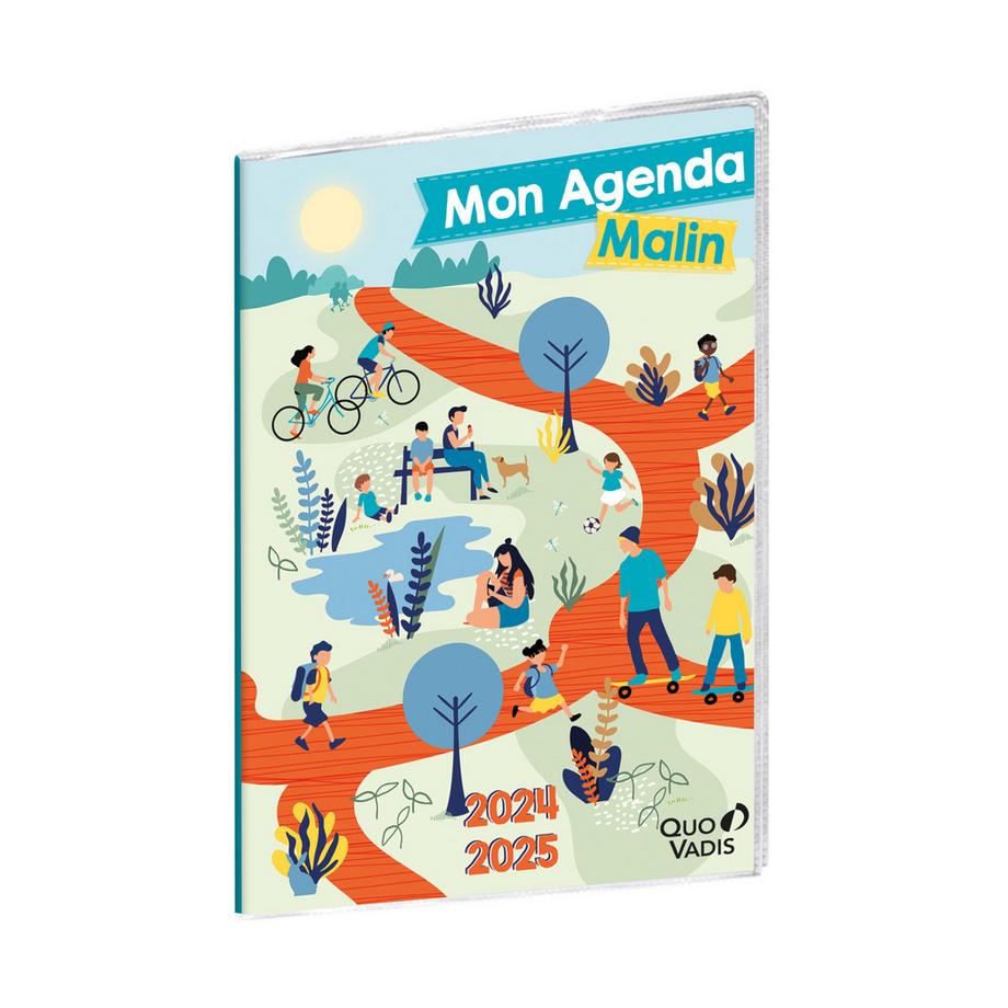Agende anno scolastico - Settimanale - 21x29,7cm - Mon agenda malin - Anno 2024-2025