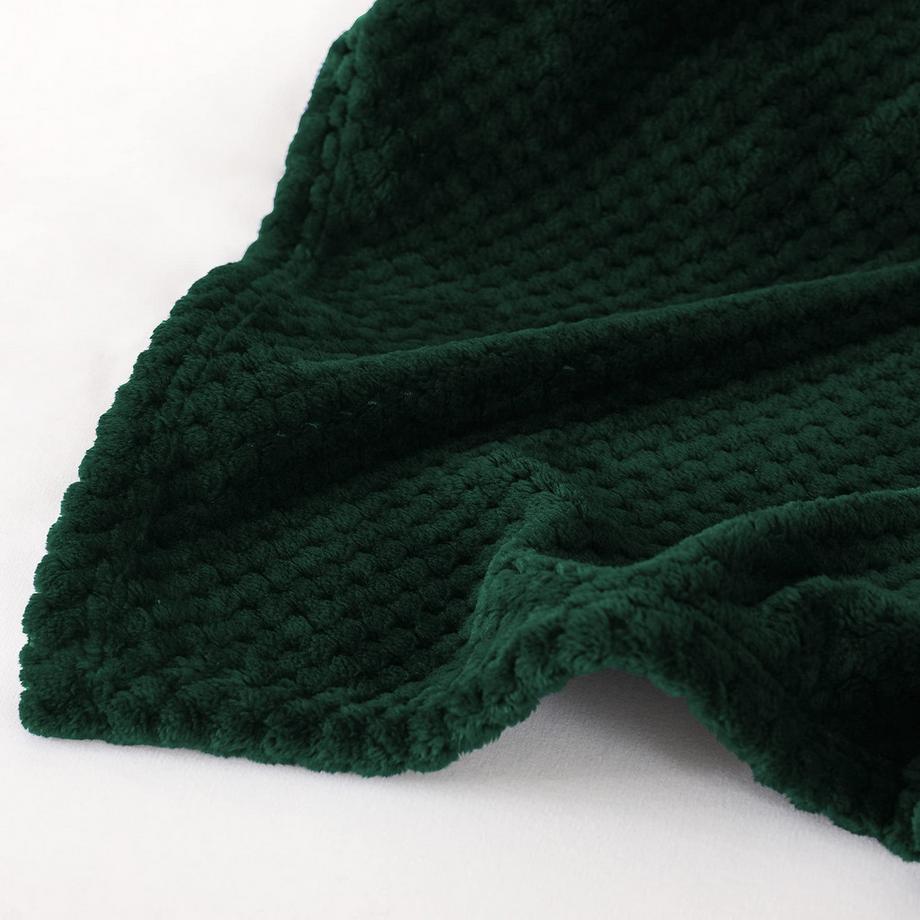 Alopini Couverture polaire super douce et chaude motif gaufré  