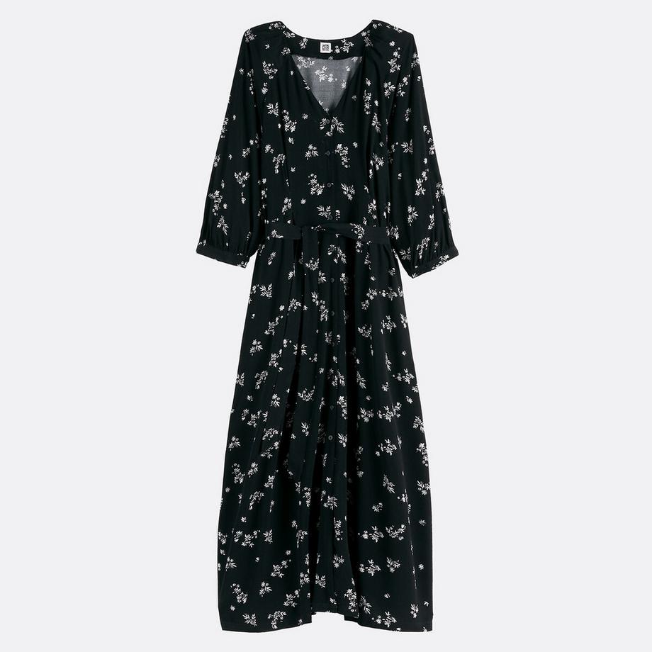 La Redoute Collections Ausgestelltes Blumenprint Maxikleid  