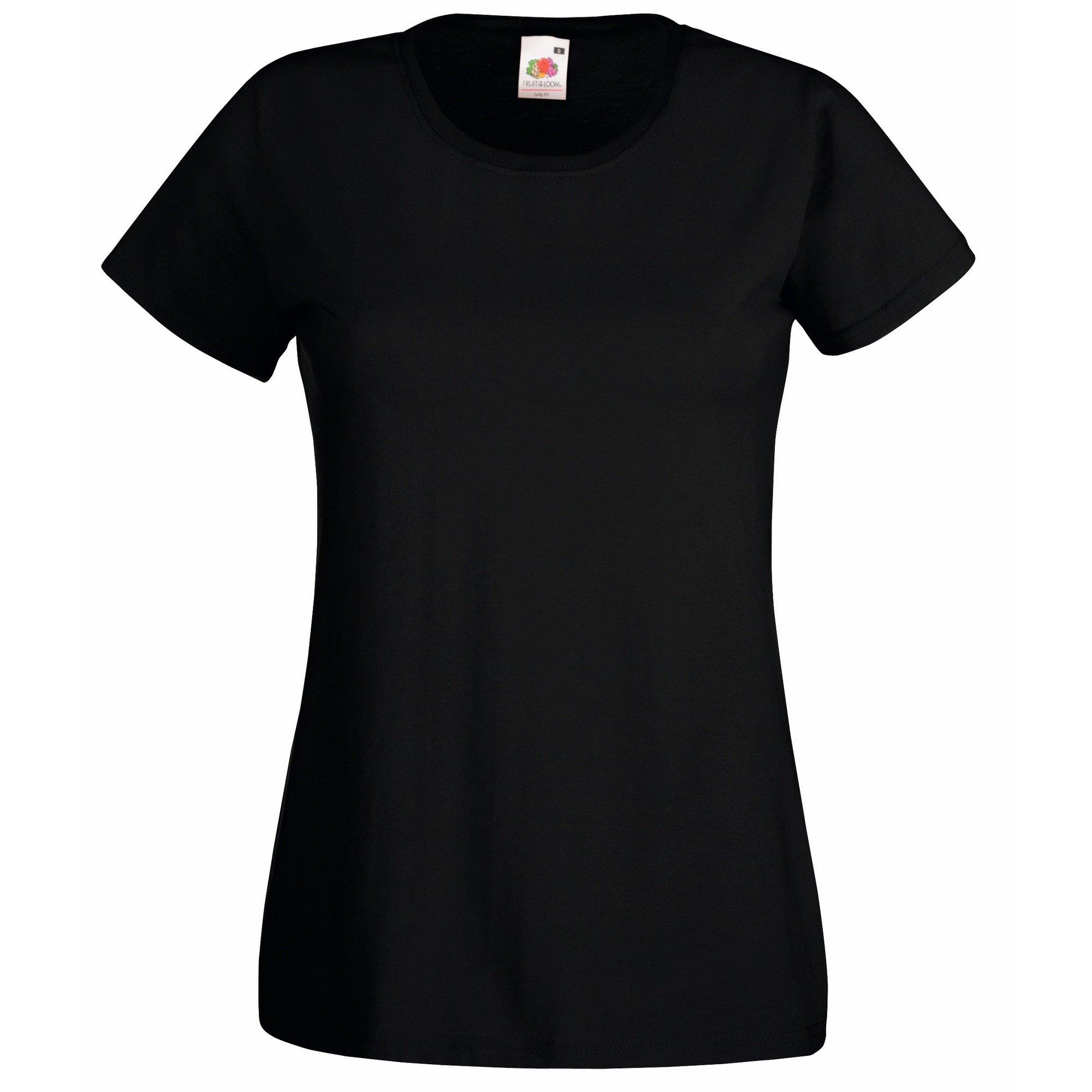 Image of Ladyfit Tshirt Damen Schwarz S