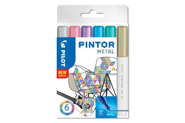 Pilot PILOT Marker Set Pintor EF 6 Farben metallic  