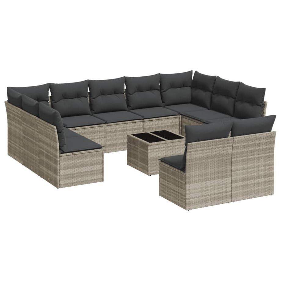 set divano da giardino Polirattan