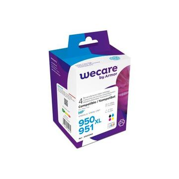 WECARE Multi 950XL/951 rebuilt CMYBK C2P43AEWE z.HP OJ Pro 8100 75/3x30ml