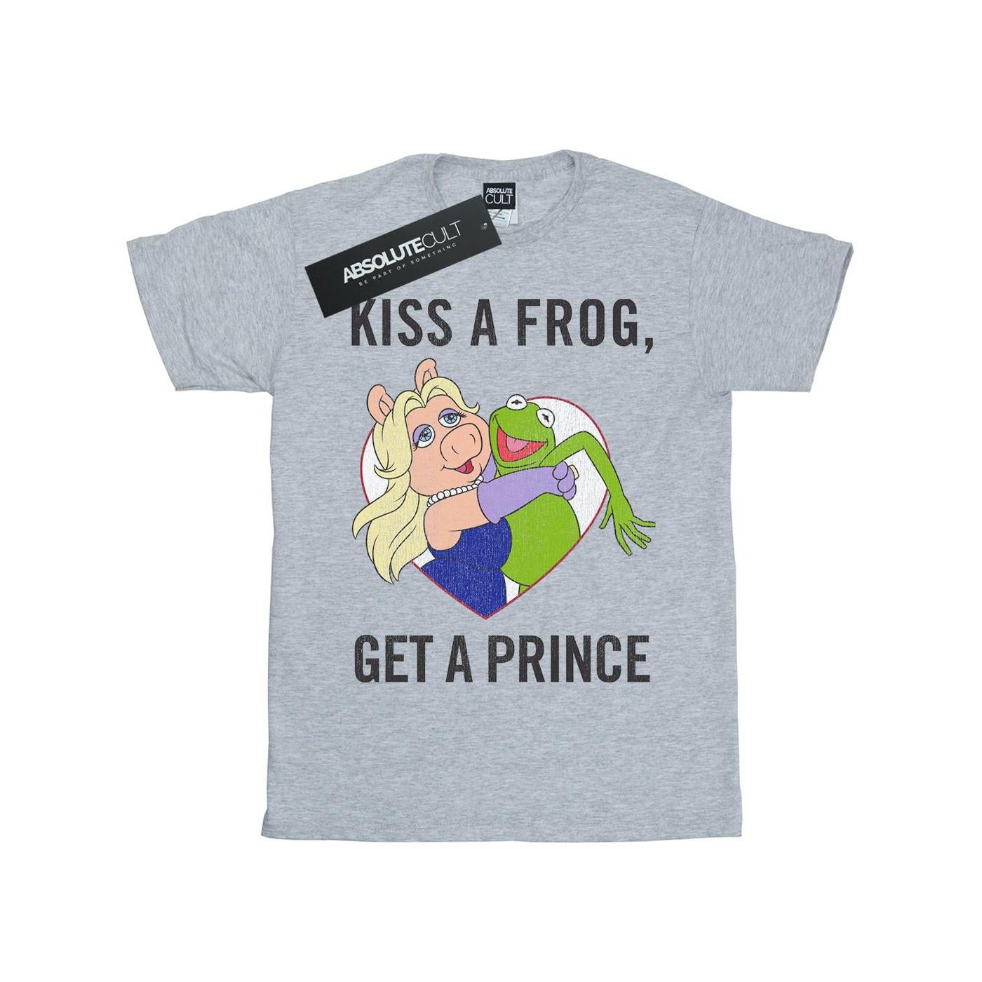 Image of The Muppets Kiss A Frog Tshirt Herren Grau L