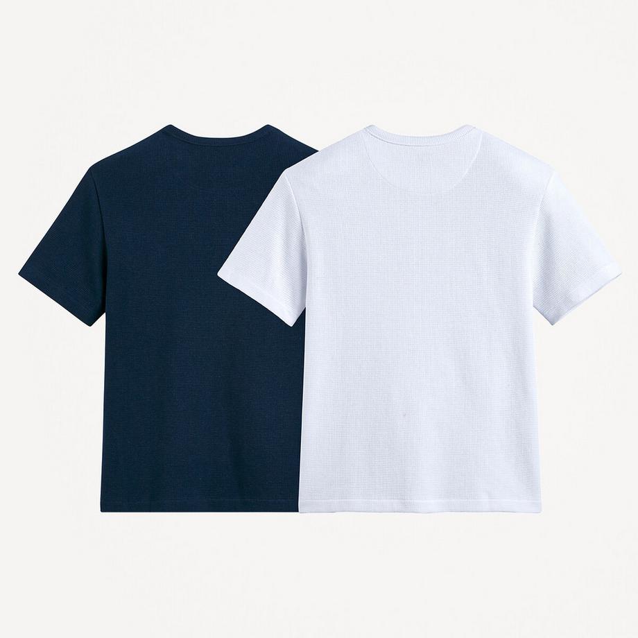 La Redoute Collections  2er-Pack T-Shirts mit Henley-Ausschnitt 