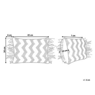 Beliani Dekokissen aus Baumwolle Boho KIRIKKALE  