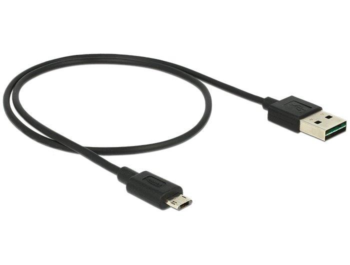 Image of 83845 USB Kabel 0,5 m USB 2.0 USB A Micro-USB B Schwarz