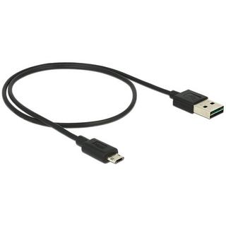 DeLock  83845 câble USB 0,5 m USB 2.0 USB A Micro-USB B Noir 