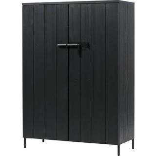 mutoni Armoire Bruut 2 portes pin (FSC) noir  