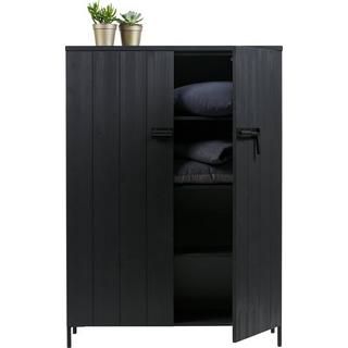 mutoni Armoire Bruut 2 portes pin (FSC) noir  